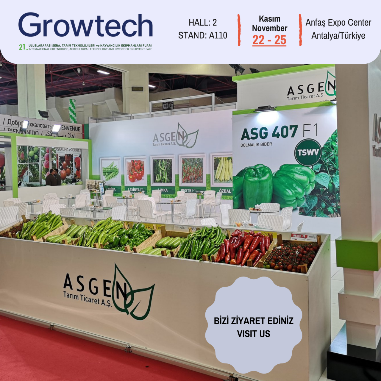 Выставка Growtech В 24-Й Раз Пройдёт В Анталье С 18 По 21 Ноября