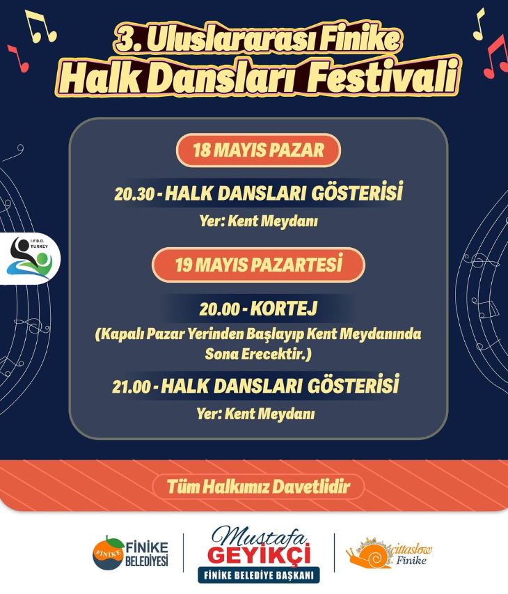 Antalya 3. Uluslararası Finike Halk Dansları Festivali featured image