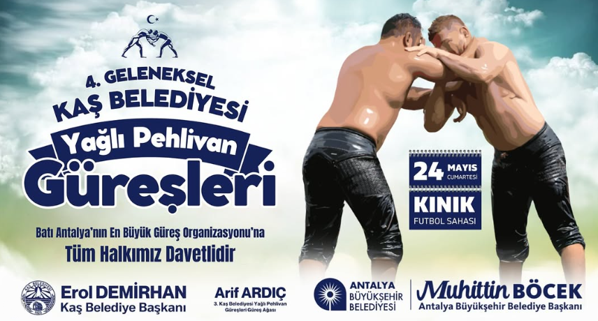 Antalya 4. Geleneksel Kaş Belediyesi Yağlı Pehlivan Güreşleri