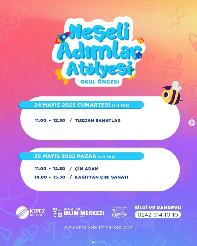 Antalya Neşeli Adımlar Atölyesi Çalışmaları
