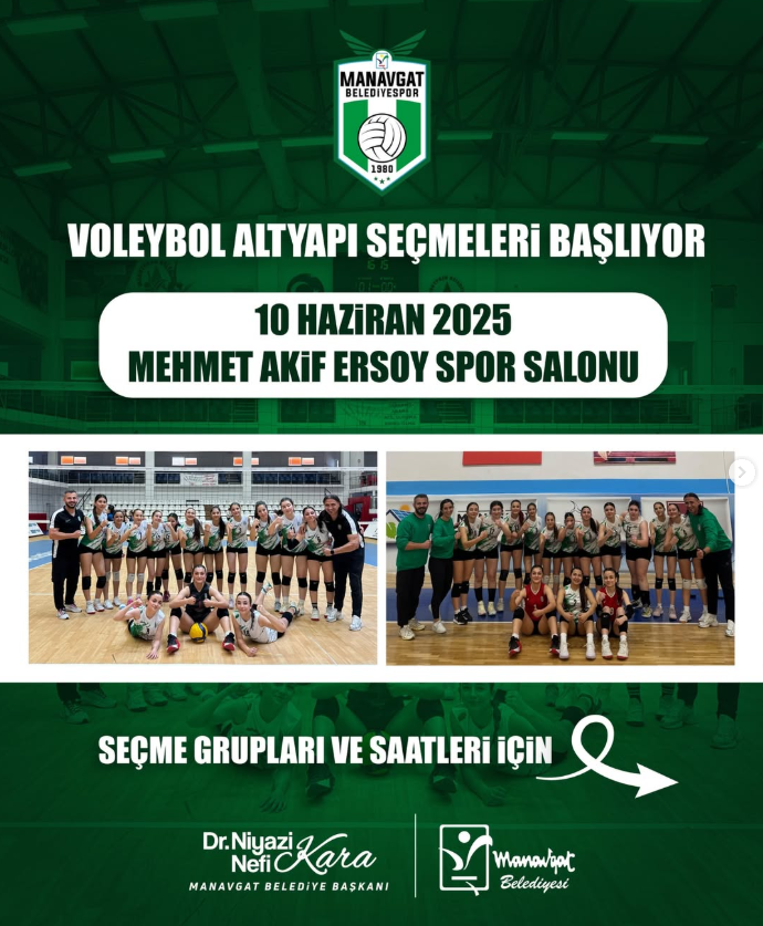 Manavgat Belediyespor Volleyball Youth Tryouts