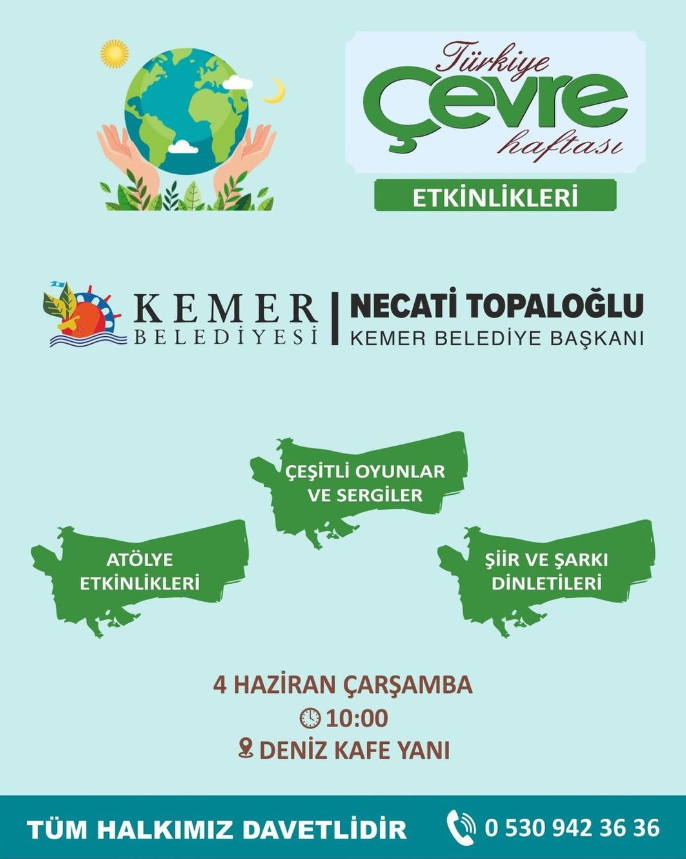 Antalya Kemer Çevre Haftası Etkinlikleri featured image