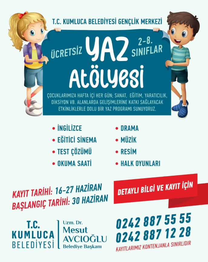 Antalya Kumluca Free Summer Workshop featured image
