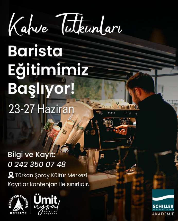 Antalya Muratpaşa Belediyesi Barista Eğitimi Başvuruları Başladı! featured image