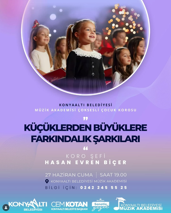 Konyaaltı Belediyesi Müzik Akademisi Çoksesli Çocuk Koro Gösterisi featured image