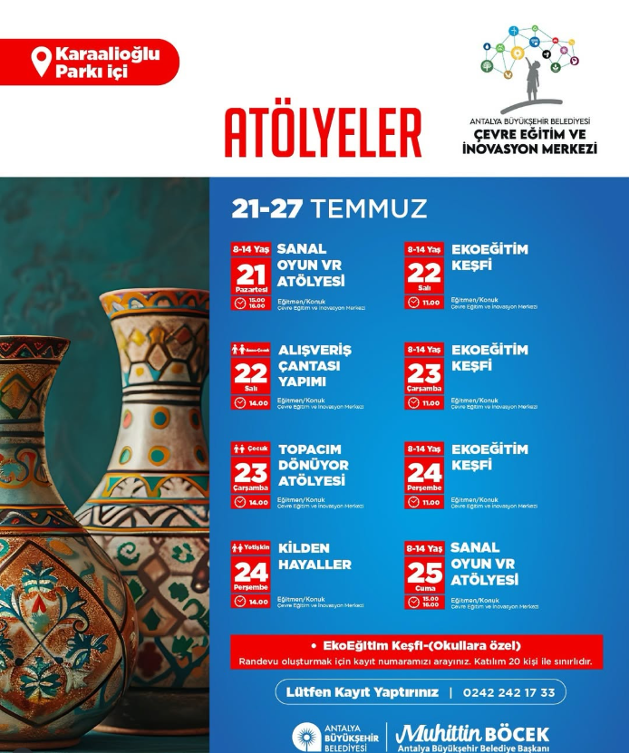 Activities of Antalya Metropolitan Municipality Environmental Education and Innovation Center