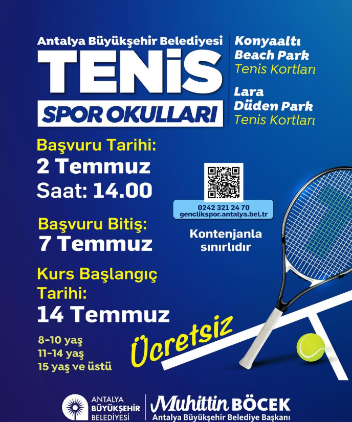 Antalya Metropolitan Municipality Free Tennis Sports Schools featured image