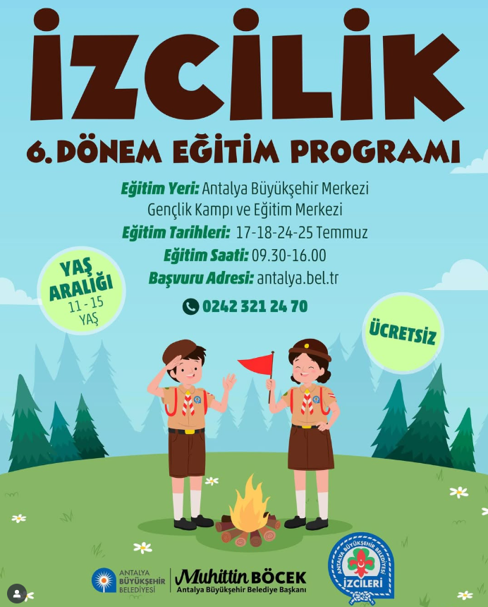 Antalya Metropolitan Municipality Scouting Training 6th Term is Starting