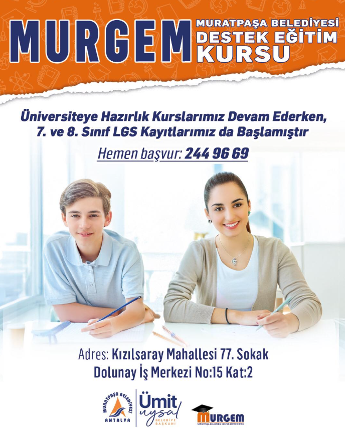 Muratpaşa Youth Education Center Support Course featured image