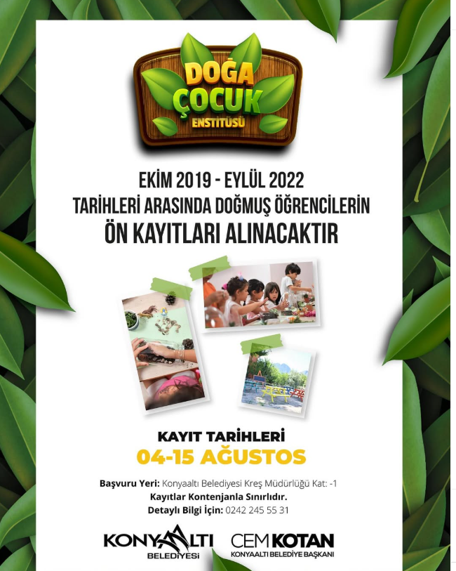Pre-registration for the "Nature Kids Institute" Preschool Has Started