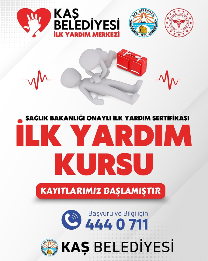 Kaş Belediyesi İlk Yardım Kursu Kayıtları Başladı