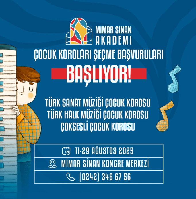 Mimar Sinan Akademi Çocuk Koroları Seçmeleri Başladı