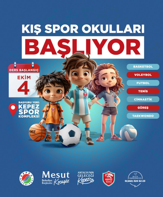 Kepez Municipality Winter Sports Schools Have Started
