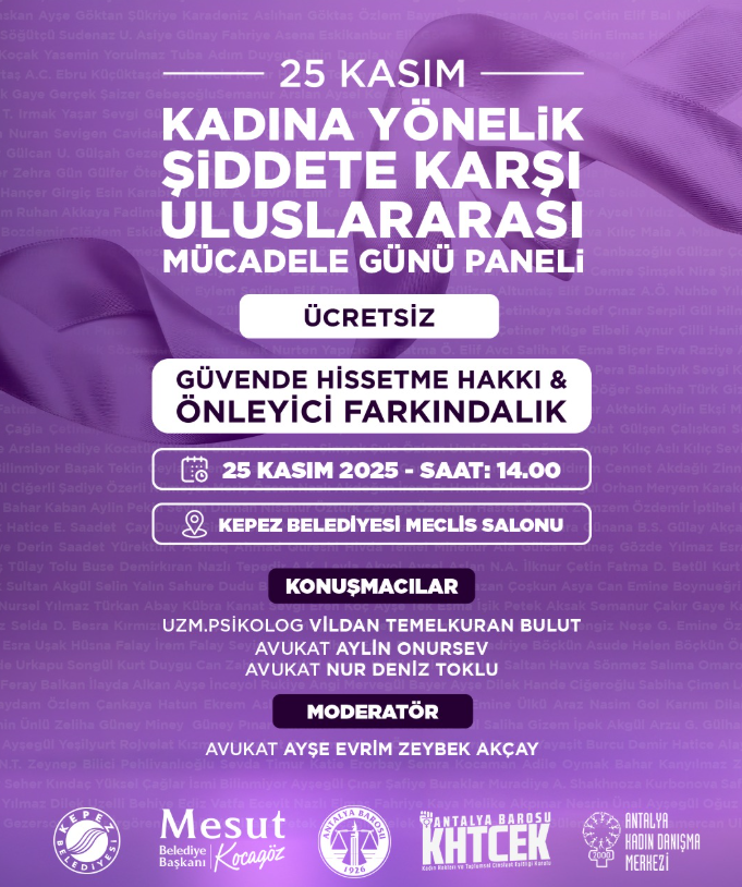 Kadına Yönelik Şiddete Karşı Uluslararası Mücadele Günü Paneli