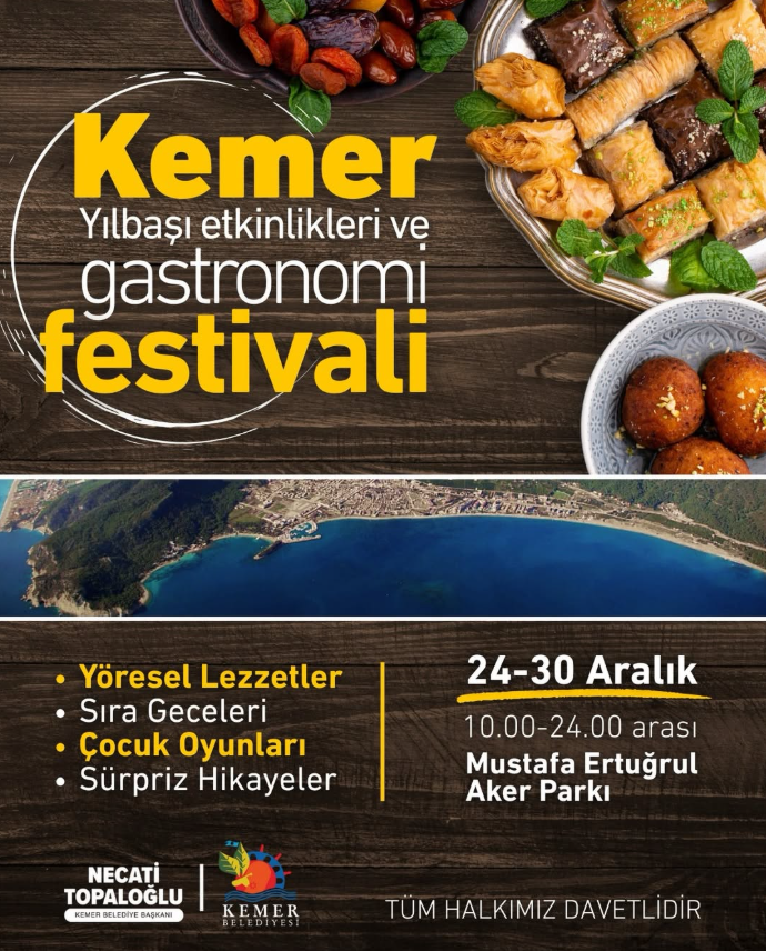 Kemer Yılbaşı Etkinlikleri ve Gastronomi Festivali